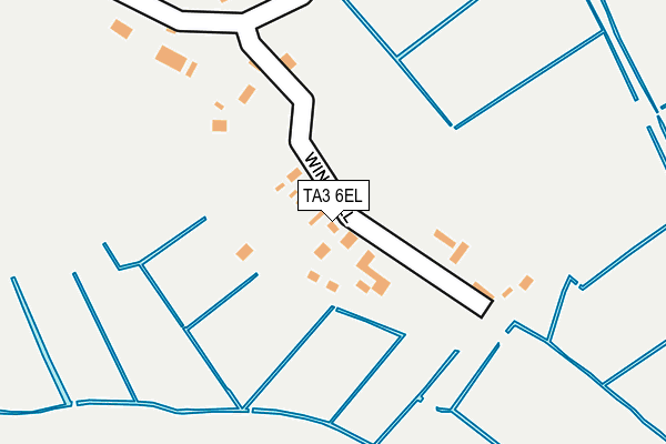 TA3 6EL map - OS OpenMap – Local (Ordnance Survey)