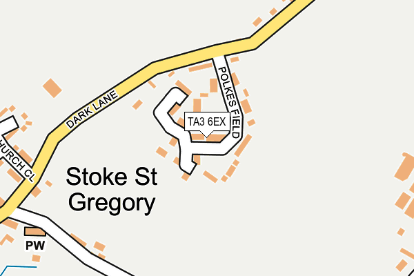 TA3 6EX map - OS OpenMap – Local (Ordnance Survey)