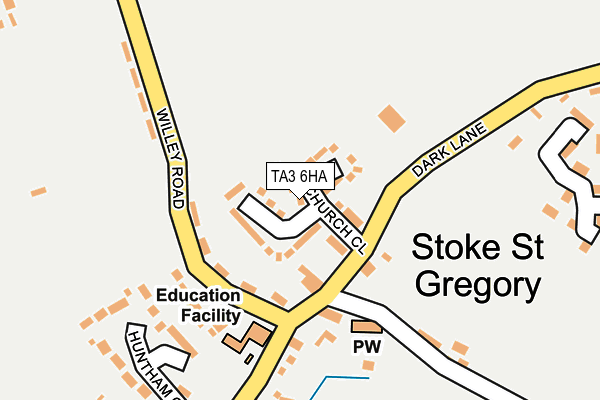 TA3 6HA map - OS OpenMap – Local (Ordnance Survey)