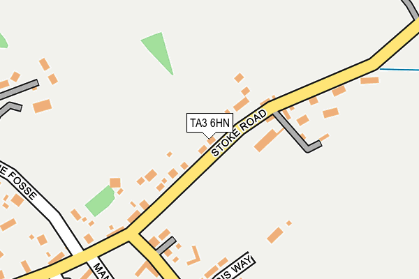 TA3 6HN map - OS OpenMap – Local (Ordnance Survey)