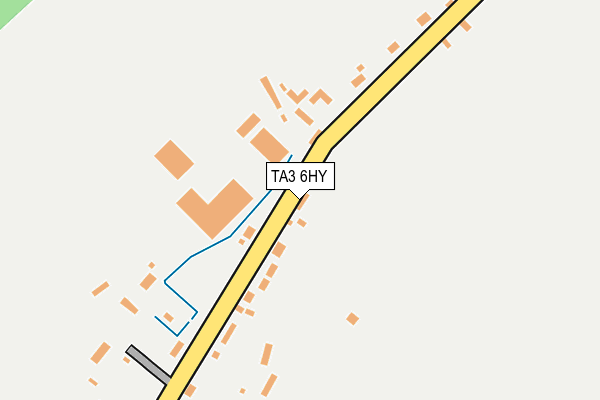 TA3 6HY map - OS OpenMap – Local (Ordnance Survey)
