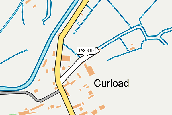 TA3 6JD map - OS OpenMap – Local (Ordnance Survey)