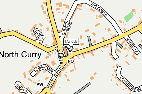 TA3 6LE map - OS OpenMap – Local (Ordnance Survey)
