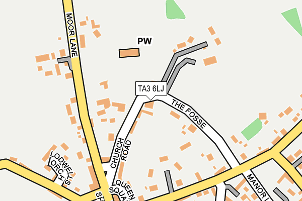 TA3 6LJ map - OS OpenMap – Local (Ordnance Survey)