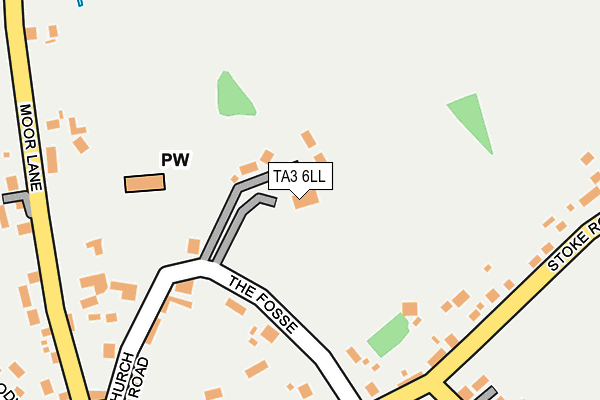 TA3 6LL map - OS OpenMap – Local (Ordnance Survey)