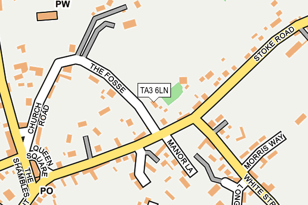 TA3 6LN map - OS OpenMap – Local (Ordnance Survey)