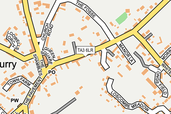 TA3 6LR map - OS OpenMap – Local (Ordnance Survey)