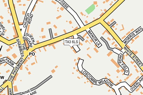 TA3 6LS map - OS OpenMap – Local (Ordnance Survey)