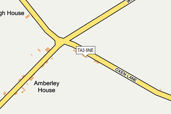 TA3 6NE map - OS OpenMap – Local (Ordnance Survey)