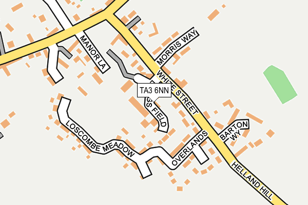 TA3 6NN map - OS OpenMap – Local (Ordnance Survey)