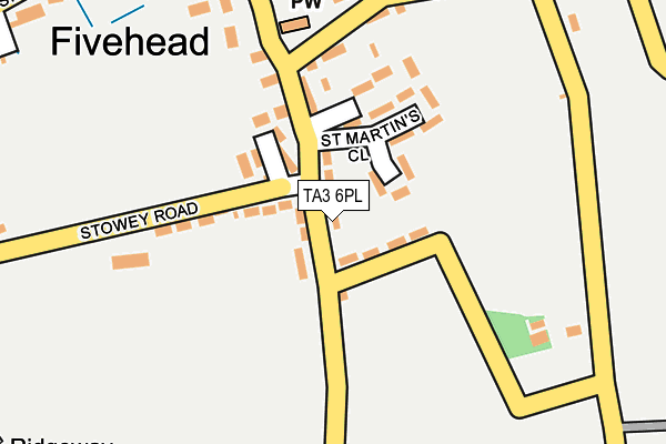 TA3 6PL map - OS OpenMap – Local (Ordnance Survey)