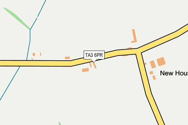 TA3 6PR map - OS OpenMap – Local (Ordnance Survey)