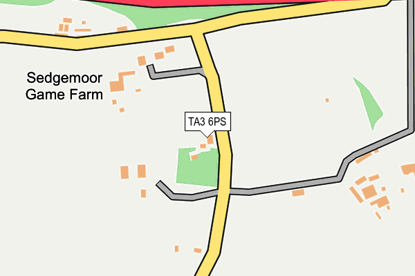 TA3 6PS map - OS OpenMap – Local (Ordnance Survey)