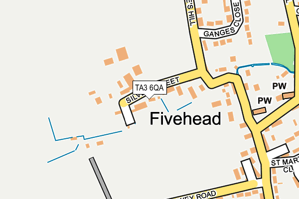 TA3 6QA map - OS OpenMap – Local (Ordnance Survey)