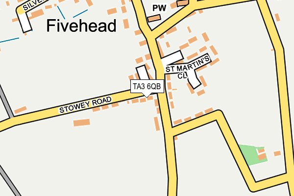 TA3 6QB map - OS OpenMap – Local (Ordnance Survey)