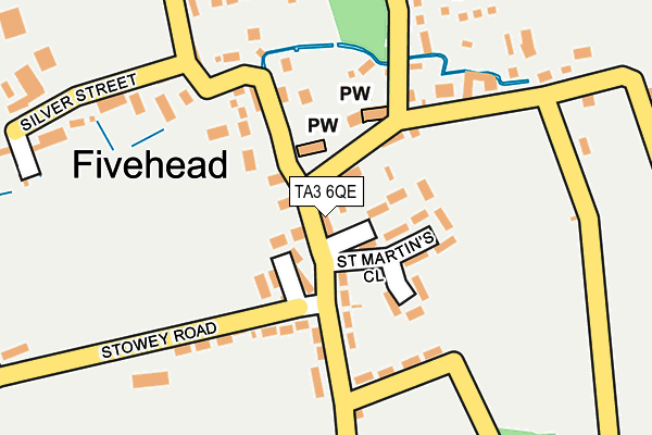 TA3 6QE map - OS OpenMap – Local (Ordnance Survey)