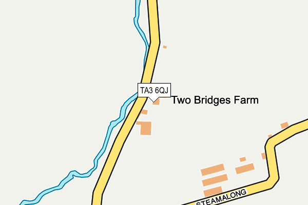 TA3 6QJ map - OS OpenMap – Local (Ordnance Survey)