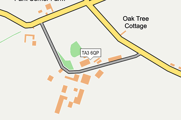 TA3 6QP map - OS OpenMap – Local (Ordnance Survey)