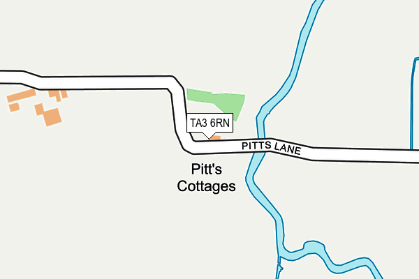 TA3 6RN map - OS OpenMap – Local (Ordnance Survey)