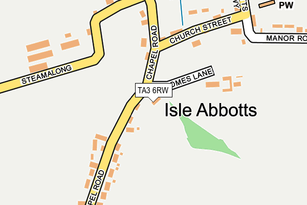 TA3 6RW map - OS OpenMap – Local (Ordnance Survey)
