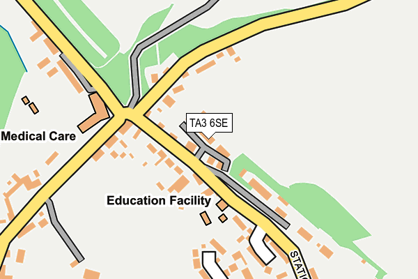 TA3 6SE map - OS OpenMap – Local (Ordnance Survey)