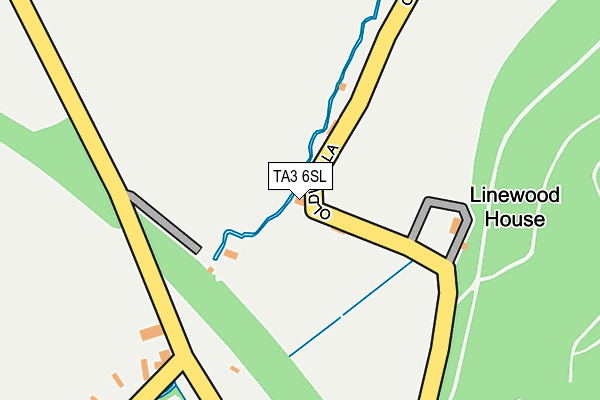 TA3 6SL map - OS OpenMap – Local (Ordnance Survey)