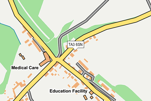 TA3 6SN map - OS OpenMap – Local (Ordnance Survey)