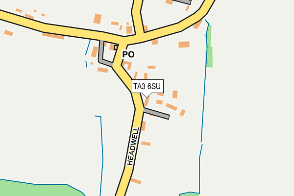 TA3 6SU map - OS OpenMap – Local (Ordnance Survey)