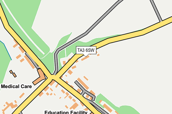 TA3 6SW map - OS OpenMap – Local (Ordnance Survey)