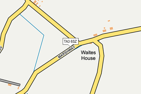 TA3 6SZ map - OS OpenMap – Local (Ordnance Survey)