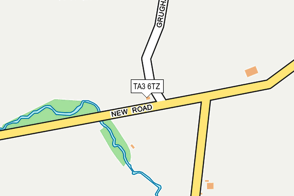 TA3 6TZ map - OS OpenMap – Local (Ordnance Survey)