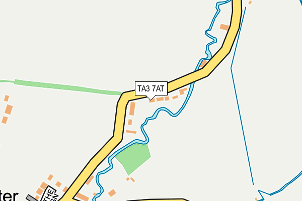 TA3 7AT map - OS OpenMap – Local (Ordnance Survey)