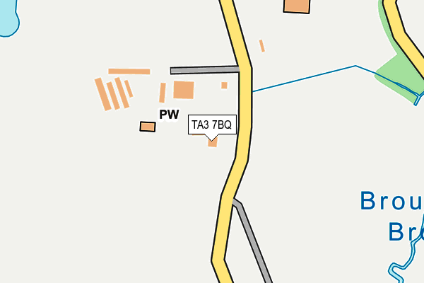 TA3 7BQ map - OS OpenMap – Local (Ordnance Survey)