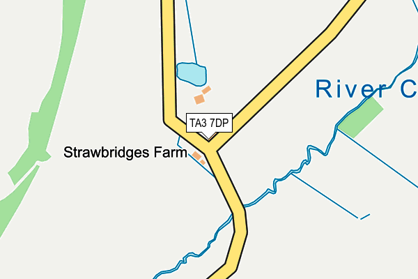 TA3 7DP map - OS OpenMap – Local (Ordnance Survey)