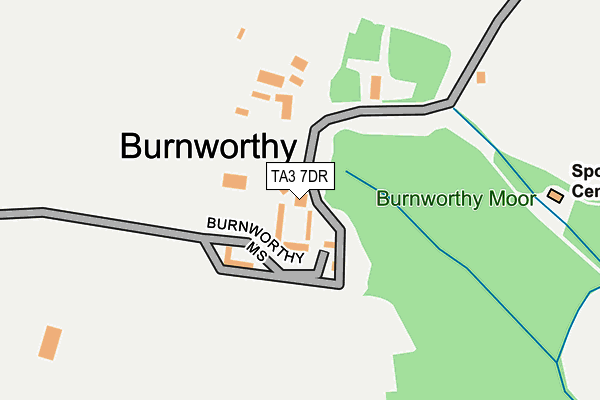 TA3 7DR map - OS OpenMap – Local (Ordnance Survey)