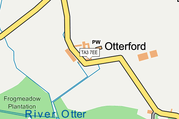 TA3 7EE map - OS OpenMap – Local (Ordnance Survey)