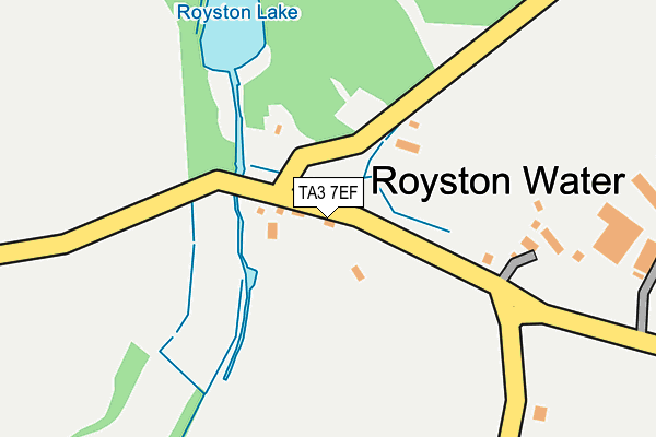 TA3 7EF map - OS OpenMap – Local (Ordnance Survey)