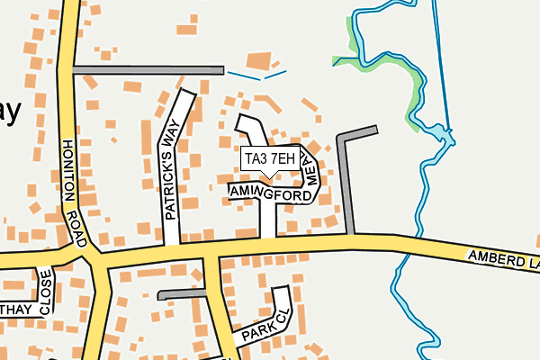TA3 7EH map - OS OpenMap – Local (Ordnance Survey)