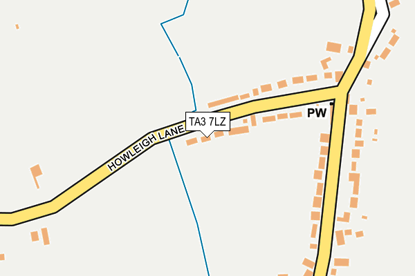 TA3 7LZ map - OS OpenMap – Local (Ordnance Survey)