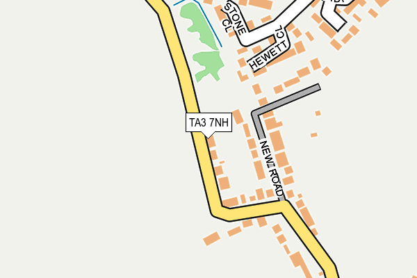 TA3 7NH map - OS OpenMap – Local (Ordnance Survey)