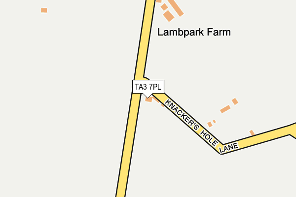 TA3 7PL map - OS OpenMap – Local (Ordnance Survey)