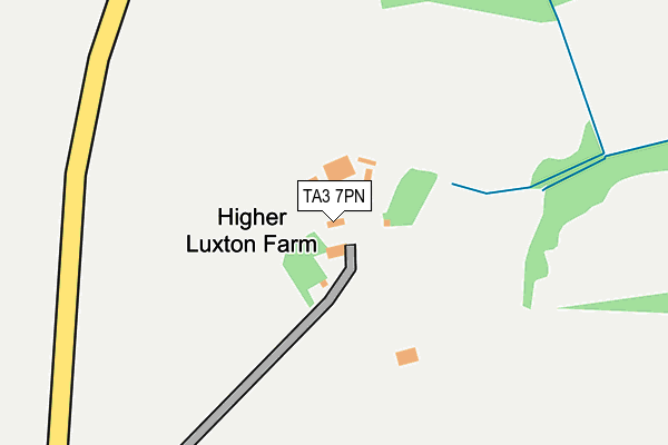 TA3 7PN map - OS OpenMap – Local (Ordnance Survey)