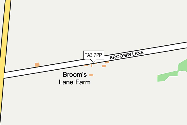 TA3 7PP map - OS OpenMap – Local (Ordnance Survey)