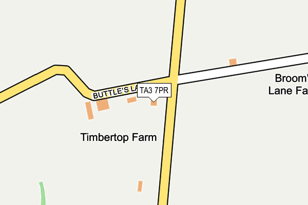 TA3 7PR map - OS OpenMap – Local (Ordnance Survey)