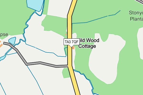 TA3 7QF map - OS OpenMap – Local (Ordnance Survey)