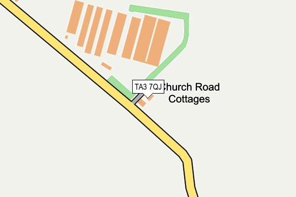 TA3 7QJ map - OS OpenMap – Local (Ordnance Survey)