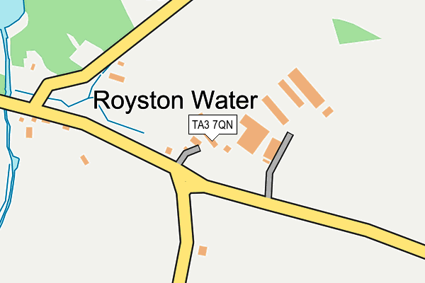 TA3 7QN map - OS OpenMap – Local (Ordnance Survey)
