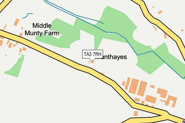 TA3 7RH map - OS OpenMap – Local (Ordnance Survey)