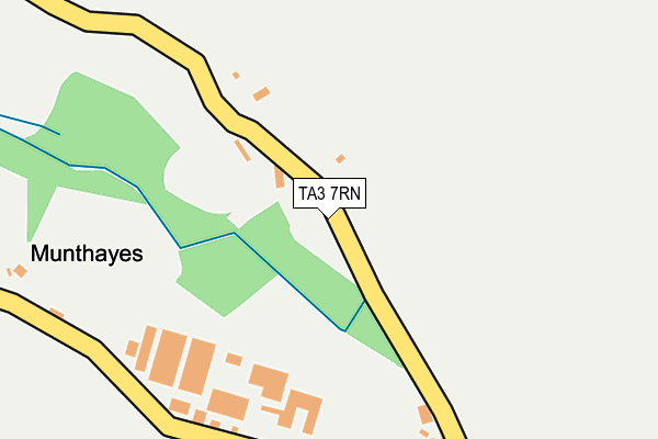 TA3 7RN map - OS OpenMap – Local (Ordnance Survey)