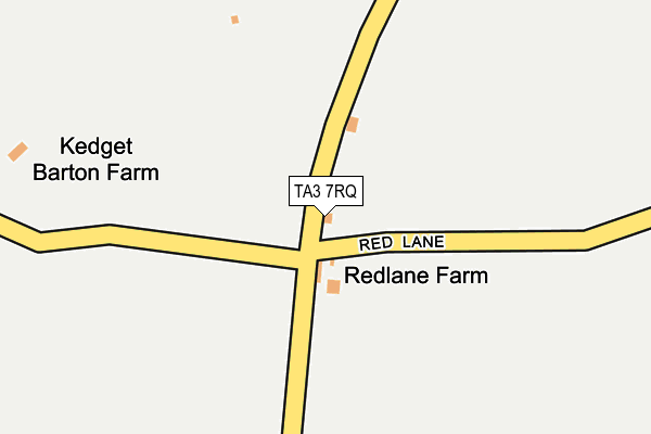 TA3 7RQ map - OS OpenMap – Local (Ordnance Survey)